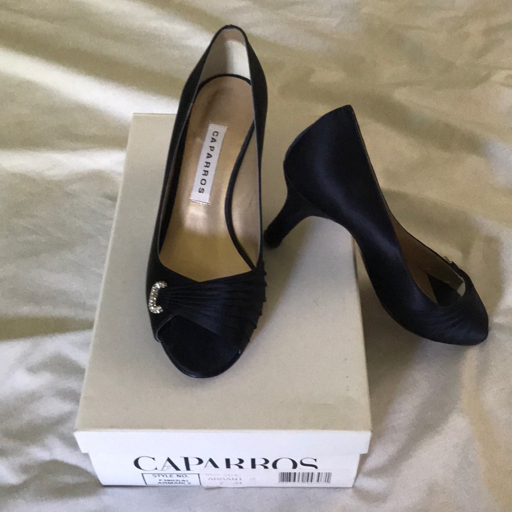 Blue Satin Shoes
